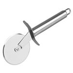 Sakoraware Stainless steel Pizza Pastry Cake Slicer Cutter Wheel Roll | pizza cutter steel | sandwich cutter |, 1 pc, Silver