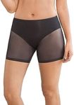 Leonisa - Soft Control Seamless Girdle Panty, Black/White, XL