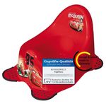 KiNDERWELT Premium Potty for Kids and Babies, Disney Cars Design in Red, Potty for Toddlers from 18 Months, High Backrest, Non-Slip and BPA Free