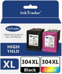 304 XL Black & Colour Ink Cartridge Replacements For HP 304 For HP Envy 5010 5030 5032 5020 Deskjet 2620 2622 2630 2632 2633 2634 3720 3730 3733 3735 3750 3760 3762 3764 & Freepost Recycling Pack