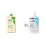 CeraVe Hydrating Foaming Oil Cleanser | Face & Body Wash with Squalane Oil & SALICYLIC ACID Cleanser, Renewing SA Smoothing BHA Exfoliant for Face
