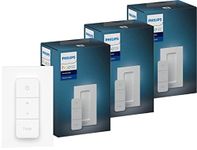 Philips Hue Dimmer Switch v2 - Wireless Remote Control - Battery-Powered - (Triple Pack)