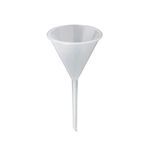 AANIJ® Polypropylene made Plastic Analytic funnel long stem 75 mm (Pack of 1)