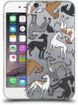 Head Case Designs Greyhound Dog Breed Patterns 4 Soft Gel Case and Matching Wallpaper Compatible with Apple iPhone 6 / iPhone 6s