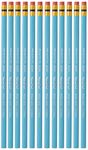 PRISMACOLOR COL-ERASE Pencil, Erasable Colored Pencils № 1298, 12 Pack, Non-Photo Blue (20028)