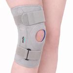 Tynor Knee Support Hinged (Neoprene), Grey, XL, 1 Unit