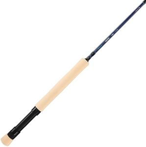 Shakespeare 8' Cedar Canyon Carbon Fly Rod, 7/8 wt Fly Fishing Rod, Medium-Fast Action for Easy Casting, 4-Piece Carbon Composite Construction, Comfortable EVA Handle