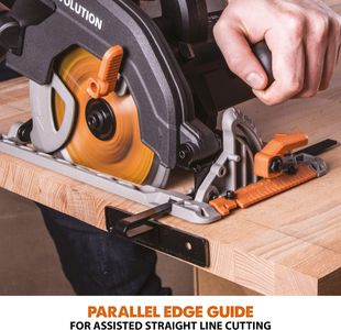 Evolution R185CCS Circular Saw – 185mm, TCT Blade, 64mm Depth, 230V