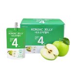 Neo Konjac Jelly Apple 1box (150ml x 10 packs), 4 Calories per Pouch, Sugar Free, Low Calories, Fruit Flavor, Jelly with Low carb/Drinkable Zero Sugar Jelly Dessert