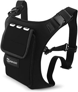 Gear Beast Running Backpack for Men and Women - Lightweight Running Vest & Phone Holder for Jogging, Hiking and Cycling - Compatible with Most Smartphones, Black