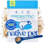 Native Pet Probiotic for Dogs - Vet Created Powder Digestive Issues Dog Probiotics + Prebiotic Bone Broth 232 Gram 6 Billion CFU - Dog Supplies - Powder Prebiotics and Probiotics Dogs Love! (32.8 oz)