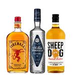 Shots Party Bundle Featuring Antica Sambuca Classic, Fireball and Sheep Dog Peanut Butter Whiskey, 210cl