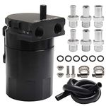 Top10 Racing Oil Catch Can Tank Polish Baffled ReservoirAluminum Car Truck Engine 300ml Black