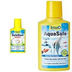 Tetra SafeStart, Allows Fast Introduction of Fish in a Fish Tank, 50 ml & AquaSafe to Turn Tap Water into Safe and Healthy Water for Fish and Plants, 100 ml