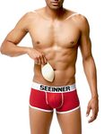 Arjen Kroos Men's Padded Enhancing Underwear Butt Lifting Trunks Hip-up Cotton Boxer Briefs