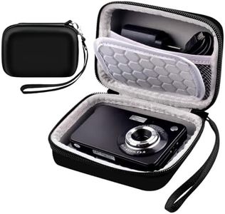 Sanseenia Carrying & Protective Case for Digital Camera Compatible with Kodak Pixpro/Canon PowerShot ELPH 180/190 / Sony DSCW800 / DSCW830, Camera Storage Holder for SD Card and Accessories (Black)
