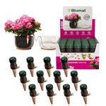 Blumat Classic Self-Watering Stakes - Automatic Drip Irrigation System for Indoor Plant Watering & Outdoor - Water Drip Solution for Potted Plants - Slow Release Stakes, 12 Pack, wo Adapter