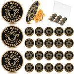 Dilunave 24 Pcs Employee of the Month Lapel Pin Employee Star Recognition Pins Employee of the Month Badge Employee Appreciation Gifts or Award Employees Staff Team Gift Coworkers Reward