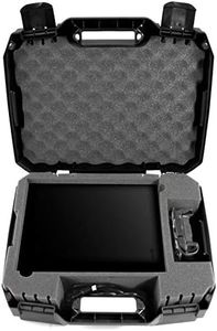 CASEMATIX Travel Case Compatible with Xbox One X - Hard Shell Carrying Case with Protective Foam Compartments for Console, Controller, Power Adapter, Games and More Accessories