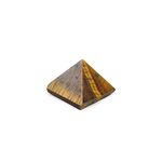 Reiki Crystal Products Natural Tiger Eye Pyramid for Reiki Healing and Crystal Healing Stone Pyramid Size 10-15 mm (Color : Golden & Brown) Pack of 1 pc