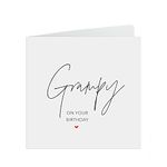 PMPrinted Grampy Birthday Card - Simple Elegant Design