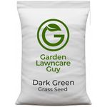 Dark Green Lawn Seed - Grass Seeds for a Green Lawn All Year Round - Hard Wearing & Fast Growing Mix - Garden Lawncare Guy (10kg)
