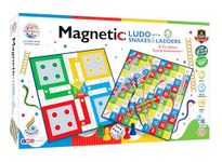 Ratna's Magnetic Snakes and Ladders with Ludo Board Game for Kids and Family Fun