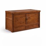 Night & Day Furniture MUR-CUB-QEN-CHO-COM Murphy Cube Cabinet Bed, Queen, Chocolate (Cherry)
