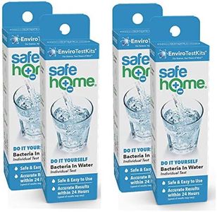 Safe Home® BACTERIA in Water Test Kit – Detects 50 Different Species of Coliform Bacteria as Fast as 24-Hours – Detection Level to 1 Organism – (4 Pack)