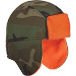 Stormy Kromer Kit Trapper Hat – Fleece Outdoor Hat with Ear Coverage Woodland, Woodland Camo, X-Large