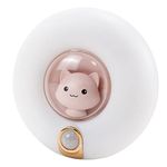 MEUNEAR Pink Cat Night Light Motion Sensor Light Cordless Rechargeable Magnetic Night Light for Kids,Adjustable Brightness Cat Lamp for Bedroom Stair Closet Lights for Hallway Kids Room Stick-Anywhere