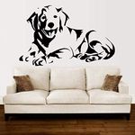 VVWV Dog Wall Sticker for Bedroom Design for Bedroom Vinyl Wall Stickers Home Living Room Bedroom Decor House L x H 55 cm x 40 cm