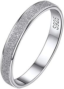 ChicSilver Bague Original Femme Argent,Taille 54 Anneau pour Hommes,Enfant Fille,Épaisseur 3mm,Bijoux Cadeau Anniversaire Femmes,Couples,Filles