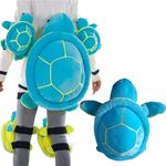 Turtle Hip Protector for Snowboarding, Turtle Tortoise Butt Pad Protective Gear for Skiing Snowboarding Padded Skating Pads Hip Protection for Kids Adults (Adult-Butt, Blue)