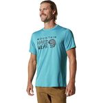 Mountain Hardwear Men's Standard Wicked Tech Short Sleeve, Teton Blue, Small