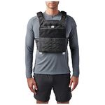 5.11 Tactical TacTec Trainer Weight Vest, Tough 600D Nylon, Style 56693, One Size, Black