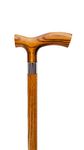 Dr. Watson - Handcrafted Wooden Walking Stick, Classic Walking Cane with Fritz Handle (Caramel)