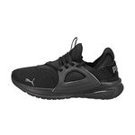 PUMA Unisex-Child Softride Enzo Running Shoe, Puma Black-Castlerock, 5 Big Kid