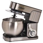 Libra Premium Stand mixer For Baking| 1300 Watts Dough Maker With Stainless steel Outer Shell| 6 Liter SS Bowl | 4 Safety Features | Metal Gears & Planetary Rotation