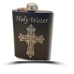 Holy Water Flask Coffin Flask 8 oz 