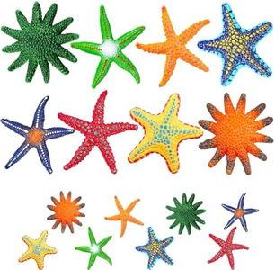 WZXJZTCY 16 Pcs Diving Toys Pool Toy Colorful Starfish Toys with, Soft Summer Swim Toys Set Dive Throw Toys for Kids Underwater Swimming Toy for Pool Party(2 Sizes)