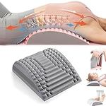 Skeayid Acemend Refresh - Neck & Back Stretcher, Cracker for Lower Pain Relief, Waist Massage Relaxation Yoga Multi-Level Adjustable Spine Board Lumbar Soothing Device (Grey)