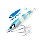 Ocean Cat Deep Water Fast/Slow Sea Metal Lead Jig Jigging Fishing Lures Baits Tackle 100g/150g/200g/250g 240lb (Blue & Silver, 250g)