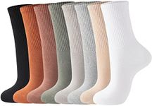 J-BOX Womens Cotton Crew Socks, Thi