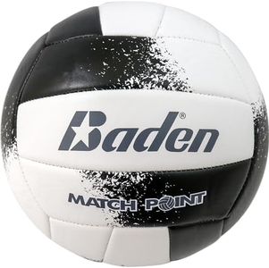 Baden Match Point Cushioned Synthetic Leather Volleyball | Official Size 5 | Ideal for Outdoor Recreation, Backyard Play, and College Camps | Suitable for All Ages