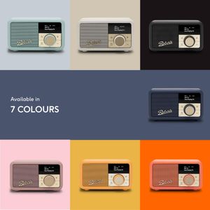 Roberts Revival PETITE2 Digital Radio – Black Portable FM/DAB