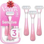 Gillette Venus Sensitive Women's Disposable Razors - Single Package of 3 Razors