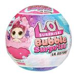 L.O.L. Surprise Bubble Surprise Lil Sisters - RANDOM ASSORTMENT - Collectable Doll, Accessories, Unboxing & Bubble Foam Reaction - Great for Kids Ages 4+