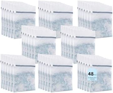 SUOSEC 48PCS 12X16IN Laundry Bags Mesh Wash Bags for Strong Zipper