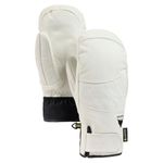 Burton Womens' Gondy Gore-TEX Leather Ski & Snowboard Winter Mittens (Stout White, Medium)